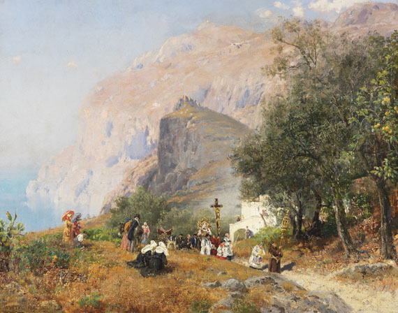 Carl Wuttke - Prozession auf Capri