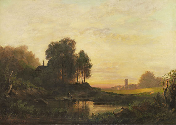 August Seidel - Abendlandschaft