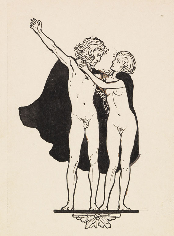 (d. i. Hugo Höppener) Fidus - 17 Bll.: Entwurfszeichnungen - Weitere Abbildung