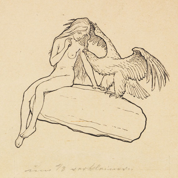 (d. i. Hugo Höppener) Fidus - 17 Bll.: Entwurfszeichnungen - Weitere Abbildung