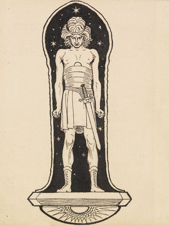 (d. i. Hugo Höppener) Fidus - 17 Bll.: Entwurfszeichnungen - Weitere Abbildung