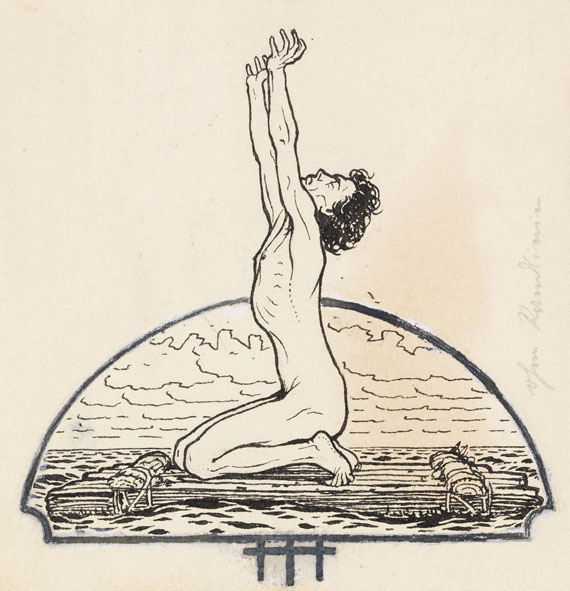 (d. i. Hugo Höppener) Fidus - 17 Bll.: Entwurfszeichnungen - Weitere Abbildung