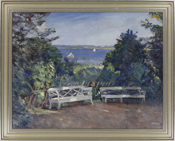 Ulrich Hübner - Garten in Travemünde - Rahmenbild