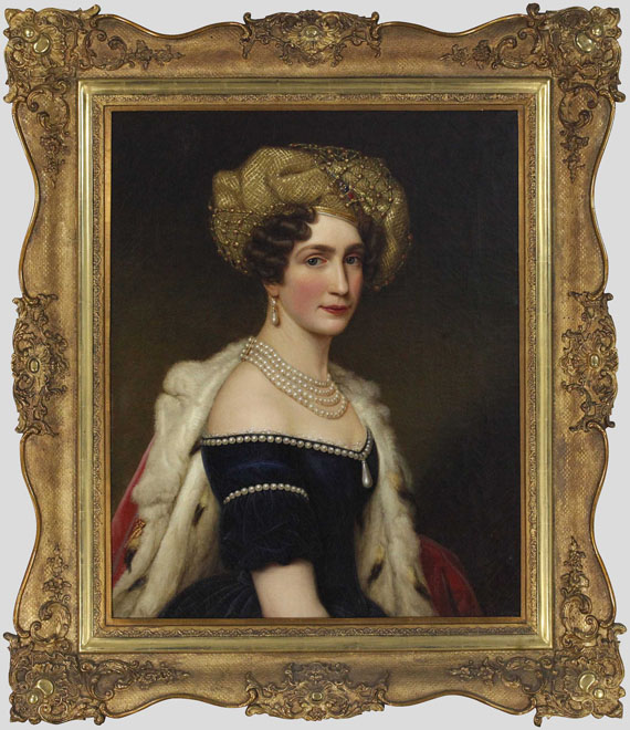Joseph Karl Stieler - Auguste Amalie Prinzessin von Bayern, Herzogin von Leuchtenberg (1788-1851) - Rahmenbild