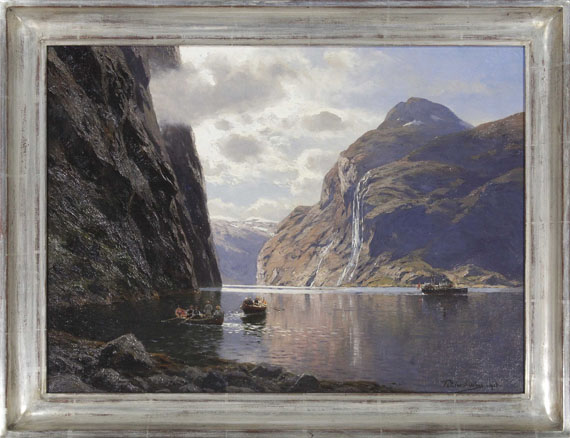 Themistokles von Eckenbrecher - Die sieben Schwestern am Geirangerfjord - Rahmenbild