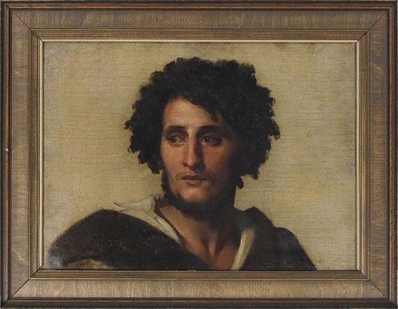 Anselm Feuerbach - Studienkopf eines Römers - Rahmenbild