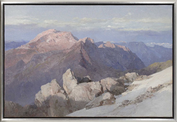 Edward Theodore Compton - Hoher Göll vom Watzmann-Hocheck - Rahmenbild