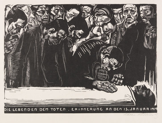 Käthe Kollwitz - Gedenkblatt für Karl Liebknecht