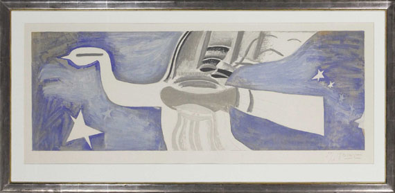 Georges Braque - Grand oiseau bleu - Rahmenbild
