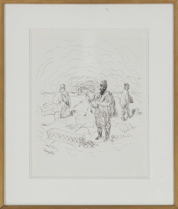 René Magritte - Trois Postillons - Rahmenbild