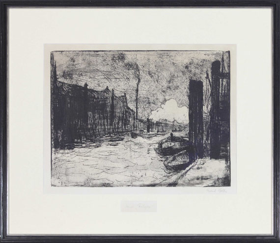 Emil Nolde - Hamburg, Freihafen - Rahmenbild