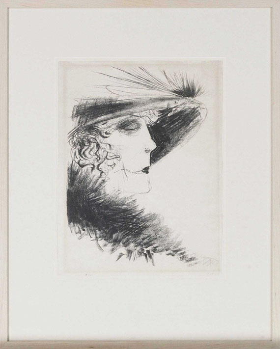 Otto Dix - Dame mit Reiher - Rahmenbild