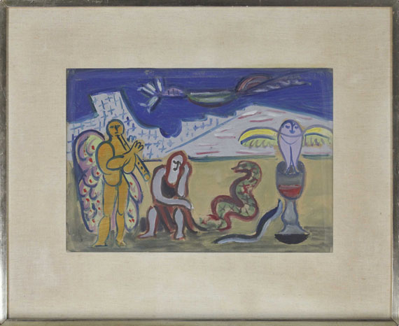 Werner Gilles - Marmorklippen - Rahmenbild