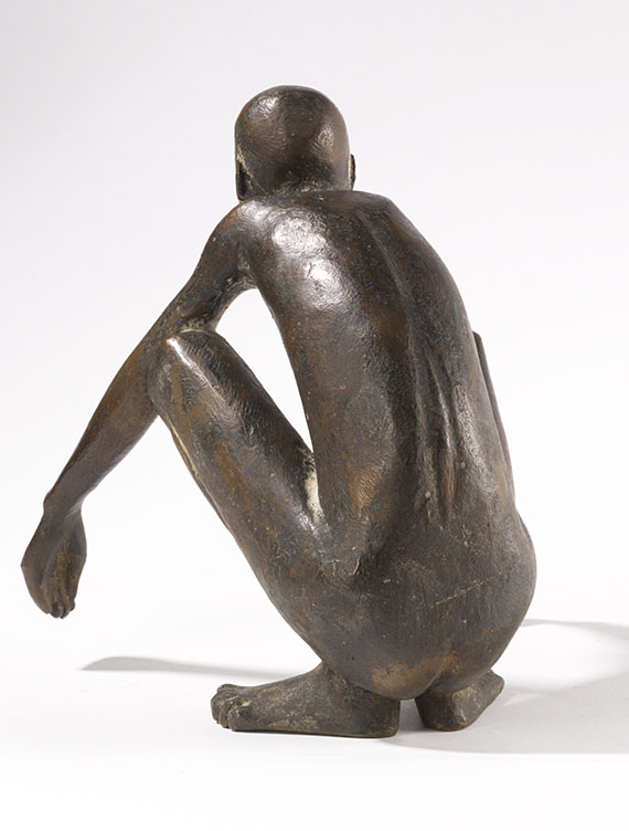 Gerhard Marcks - Hockender Neger - Rückseite