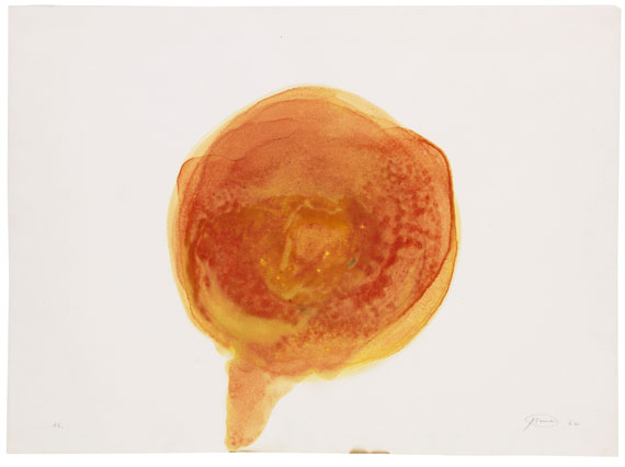 Otto Piene - Feuergouache