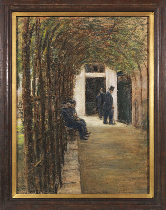 Max Liebermann - Altmännerhaus in Amsterdam (Garten im Brentanostift in Amsterdam) - Rahmenbild