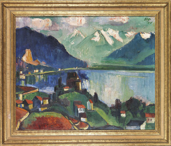 Hermann Max Pechstein - Am Genfer See - Rahmenbild