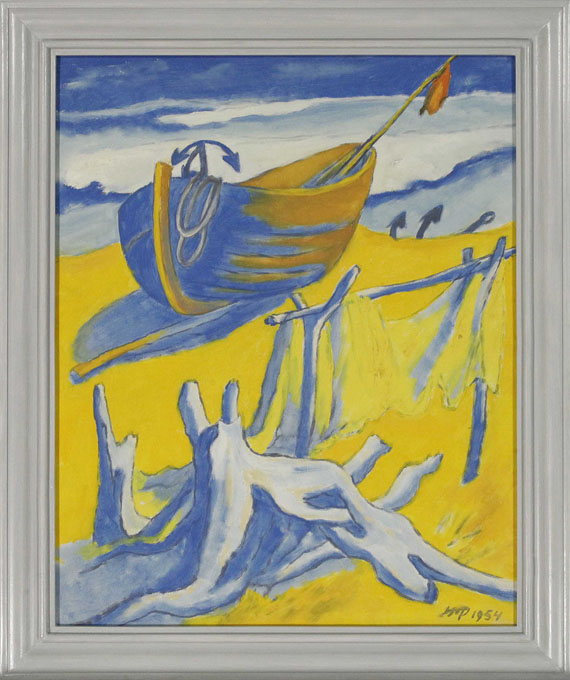 Hermann Max Pechstein - Am Ostseestrand - Rahmenbild