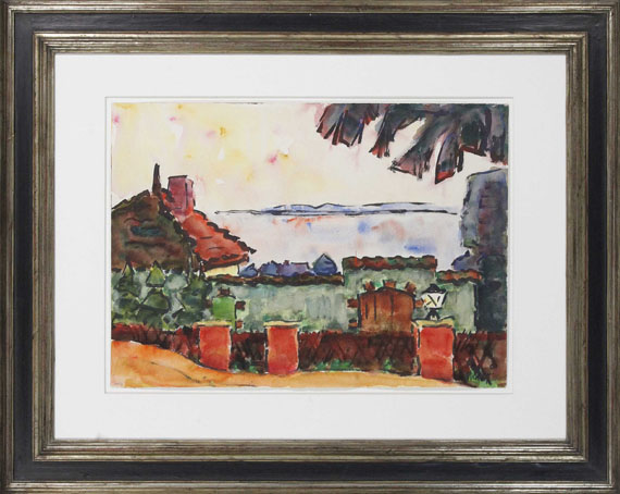 Karl Schmidt-Rottluff - Gehöft an der Bucht - Rahmenbild