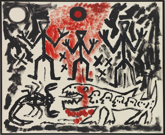 A. R. Penck (d.i. Ralf Winkler) - Drei von Vielen - Rahmenbild