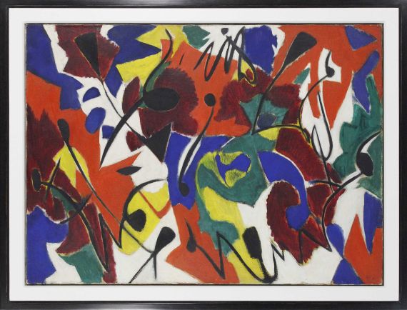 Ernst Wilhelm Nay - Purpurmelodie - Rahmenbild