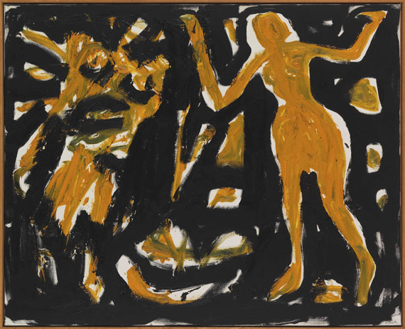 Penck (d.i. Ralf Winkler) - Dany in London mit Dämon