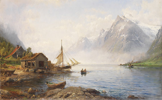 Anders Monsen Askevold - Norwegischer Fjord (Sognefjord?)
