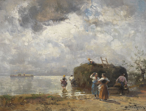 Joseph Wopfner - Heuschiff am Chiemsee