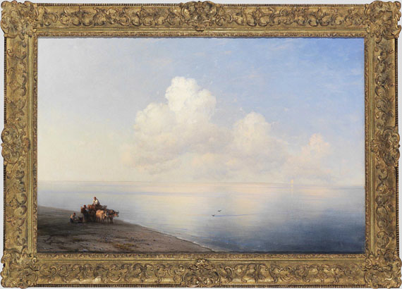 Ivan Aivazovsky - Ruhige See - Rahmenbild