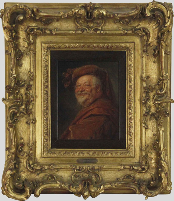 Eduard von Grützner - Falstaff - Rahmenbild