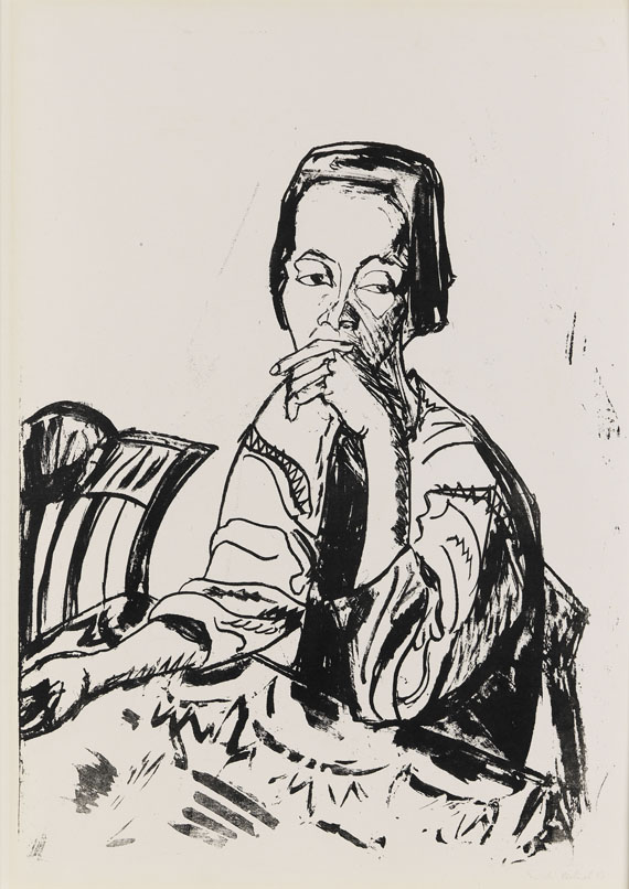 Sitzende Frau am..., 1913