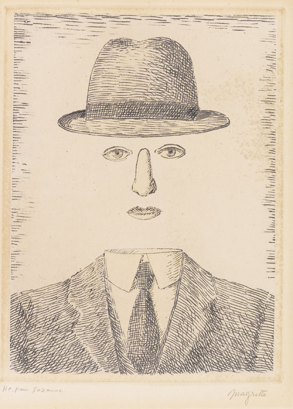 Der Abend 1964 der fällt Rene Magritte Kunstkarte 