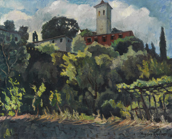 Eugen Spiro - Garten in Castelnuova