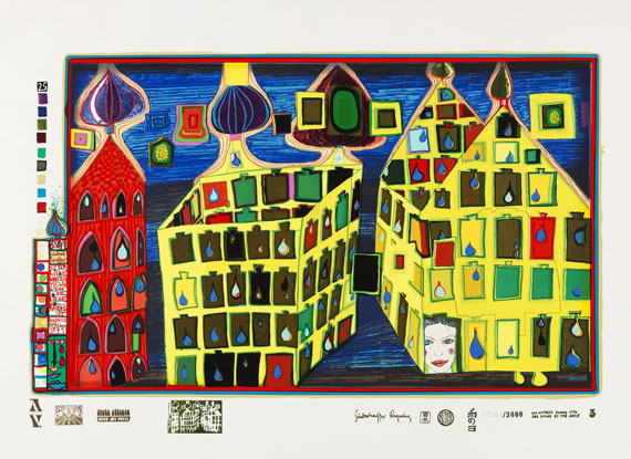 Friedensreich Hundertwasser - Regentag (Look at it on a rainy day)