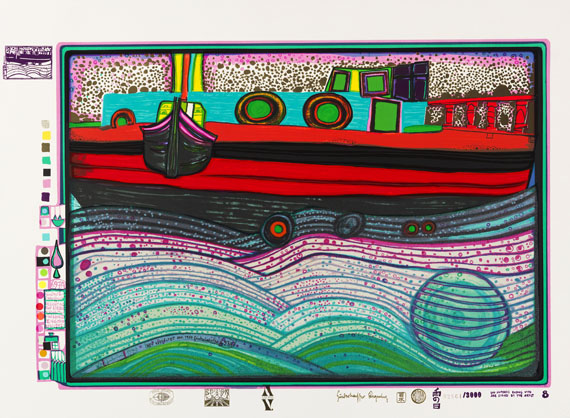 Friedensreich Hundertwasser - Regentag (Look at it on a rainy day) - Weitere Abbildung