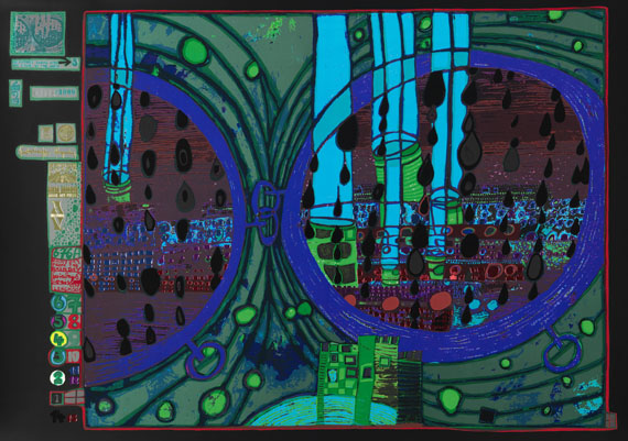 Friedensreich Hundertwasser - Regentag (Look at it on a rainy day) - Weitere Abbildung