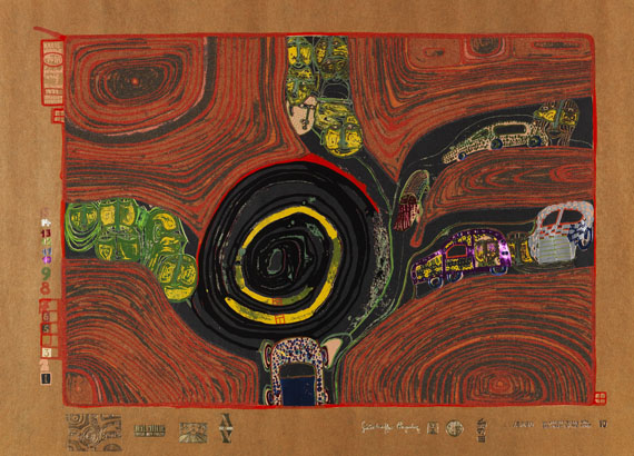 Friedensreich Hundertwasser - Regentag (Look at it on a rainy day) - Weitere Abbildung