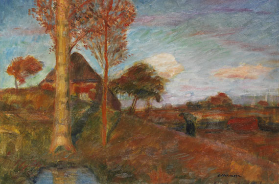 Otto Modersohn - Herbstliche Abendsonne im Moor