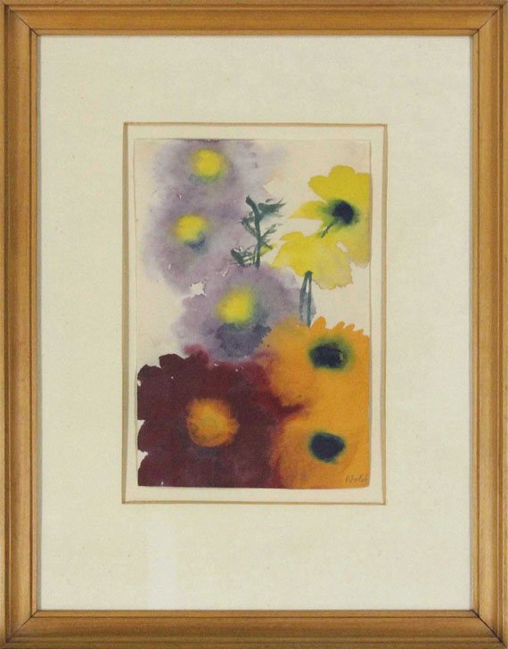 Emil Nolde - Sommerblumen - Rahmenbild