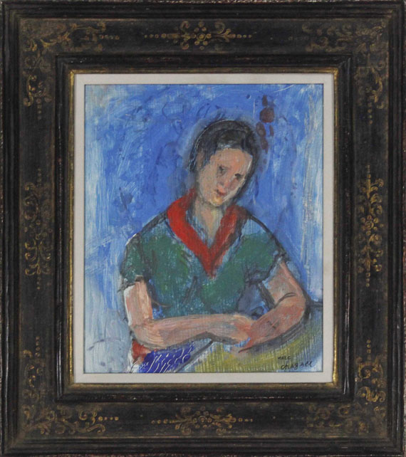 Marc Chagall - Portrait de Vava - Rahmenbild
