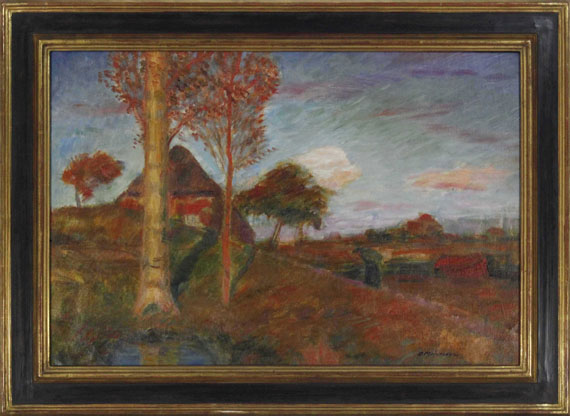 Otto Modersohn - Herbstliche Abendsonne im Moor