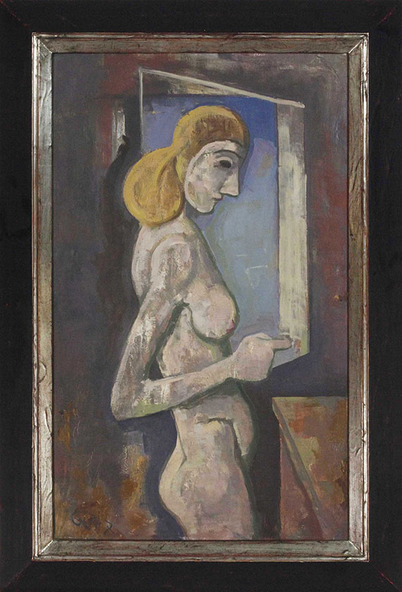 Karl Hofer - Akt am Fenster - Rahmenbild