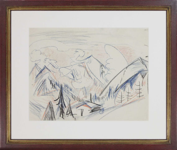 Ernst Ludwig Kirchner - Stafelalp - Rahmenbild
