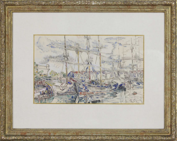 Paul Signac - Saint-Malo, les Terre-neuvas - Rahmenbild