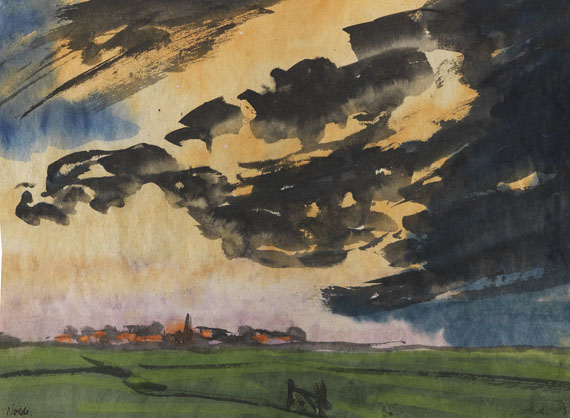 Emil Nolde - Marschlandschaft bei Utenwarf