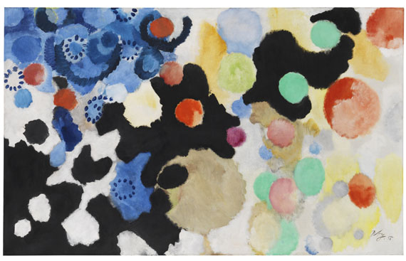 Ernst Wilhelm Nay - Schwarze Sternenbahn