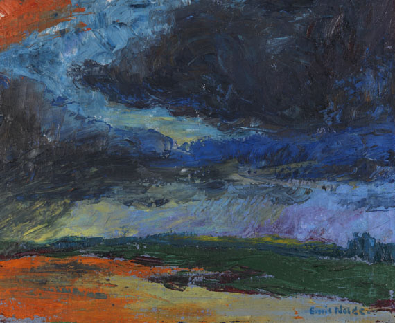 Emil Nolde - Herbstwolken, Friesland - Weitere Abbildung