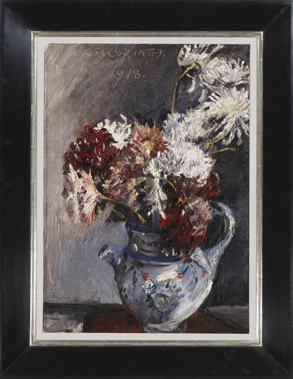 Lovis Corinth - Chrysanthemen im Krug - Rahmenbild