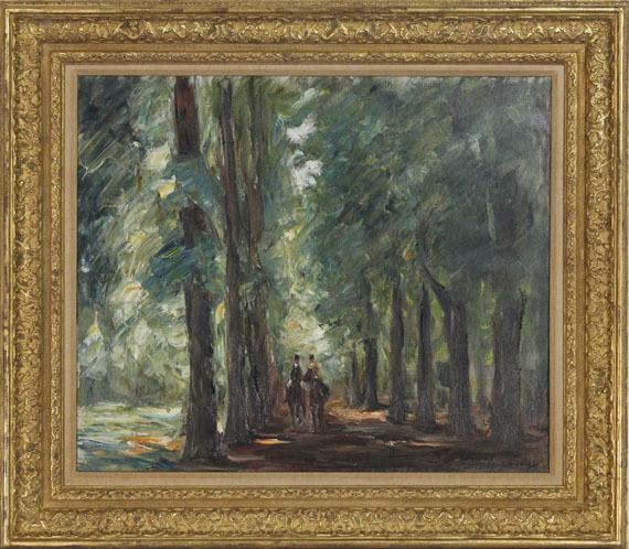 Max Liebermann - Zwei Reiter in der Allee bei Sakrow - Rahmenbild