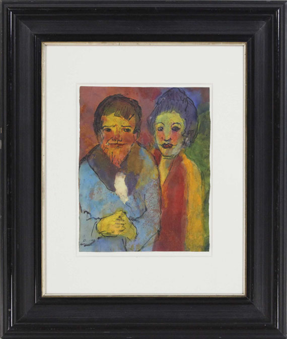 Emil Nolde - Bärtiger Mann und Frau - Rahmenbild